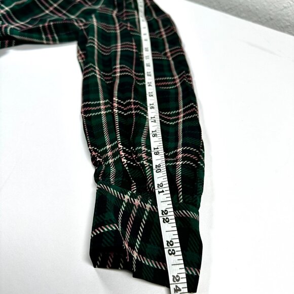 NEW | Ann Taylor Plaid Button Down Shirt – Green with Pink Lines | Size S - Picture 9 of 13